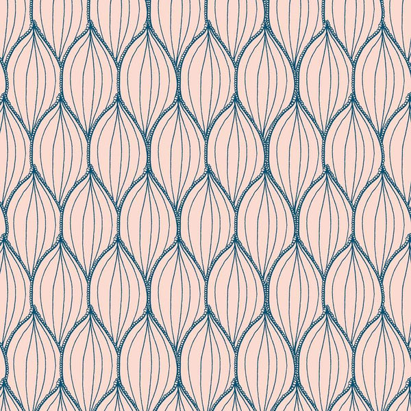 Échantillon - Papier peint #38 rose & bleu